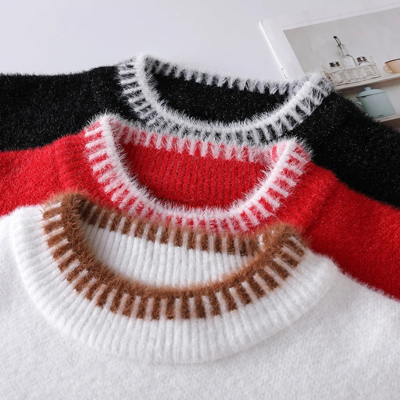Retro Letter Knit Sweater