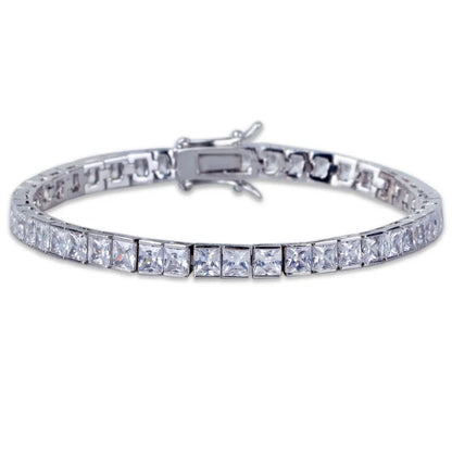 Handmade 4mm Square Diamond Bracelet