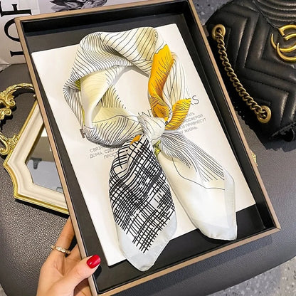 High-End Small Silk Scarf