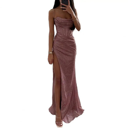 Women’s Shiny Sequin Evening Dress