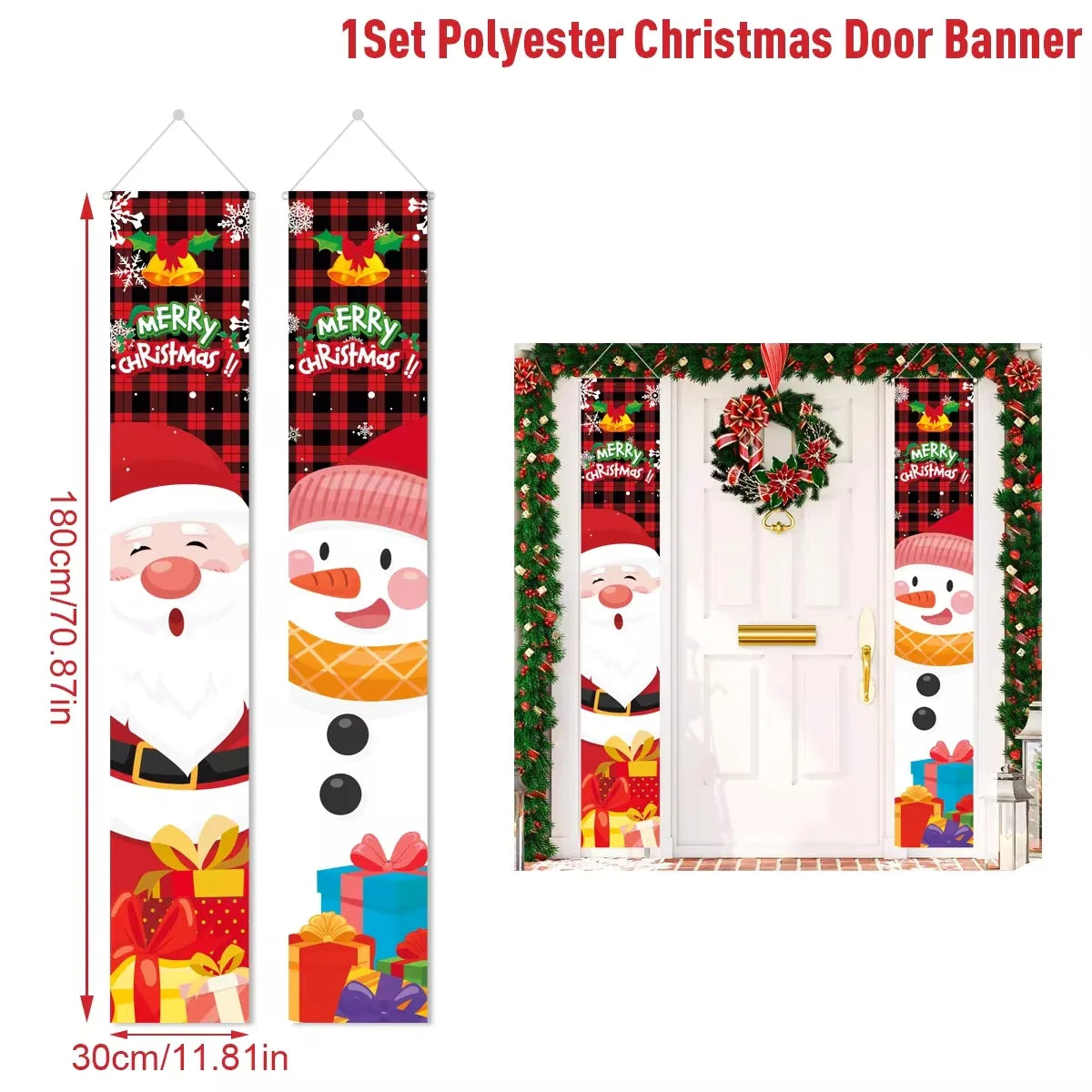 Christmas Hanging Door Banner