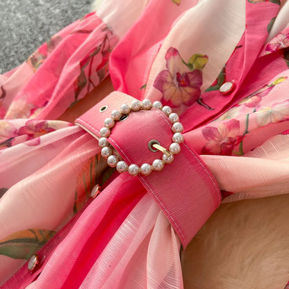 Floral Pearl Maxi Dress