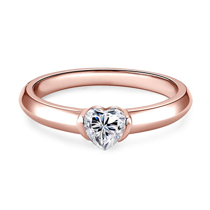 Anziw Heart Cut Moissanite Ring