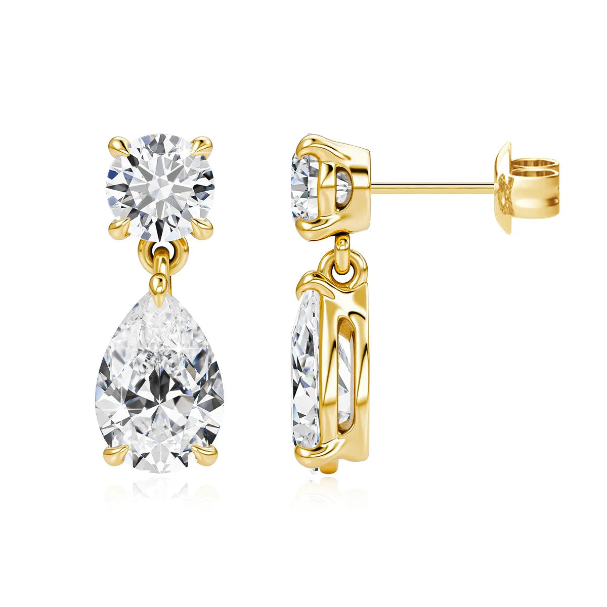Women’s Waterdrop Moissanite Earrings