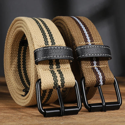 Extended canvas belt