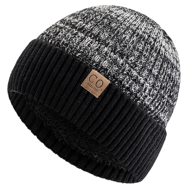 Two-Tone Fur Lined Winter Beanie