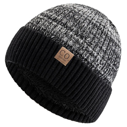 Two-Tone Fur Lined Winter Beanie