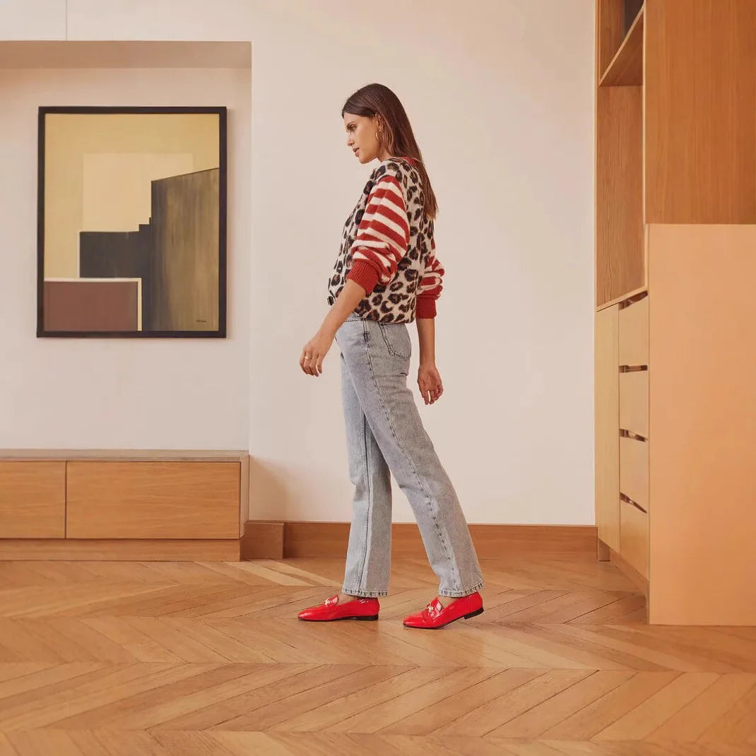 Leopard Knit Sweater