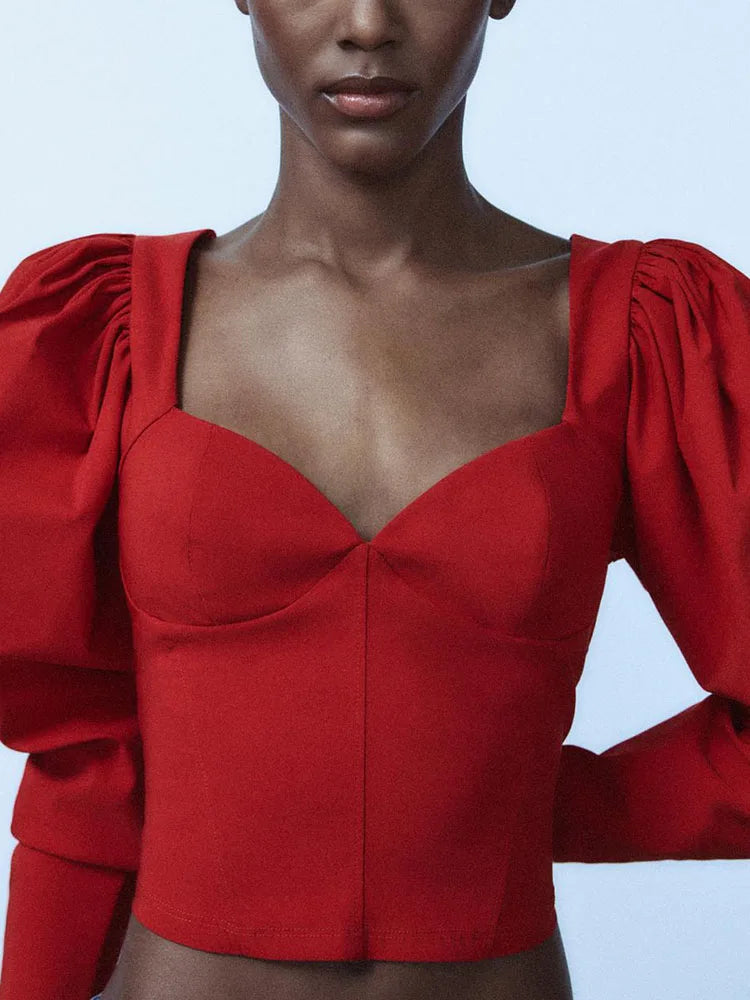 Heart Collar Top