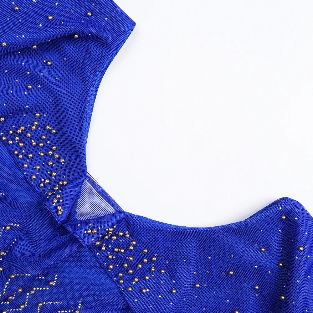 Elegant Ruffle Sleeve Party Dress