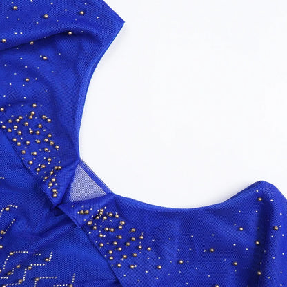 Elegant Ruffle Sleeve Party Dress