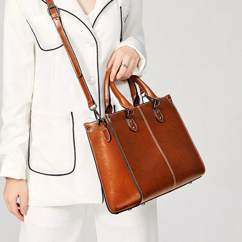 Genuine Leather Tote Bag
