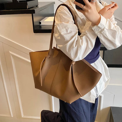 PU Leather 2-in-1 Shoulder Tote