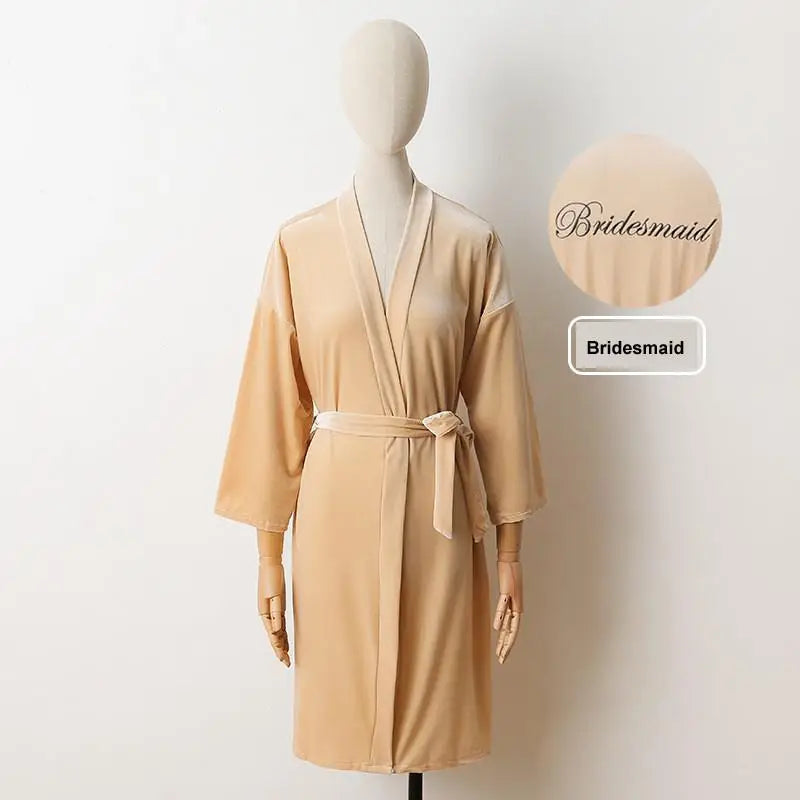 Velour Kimono Robe for Women