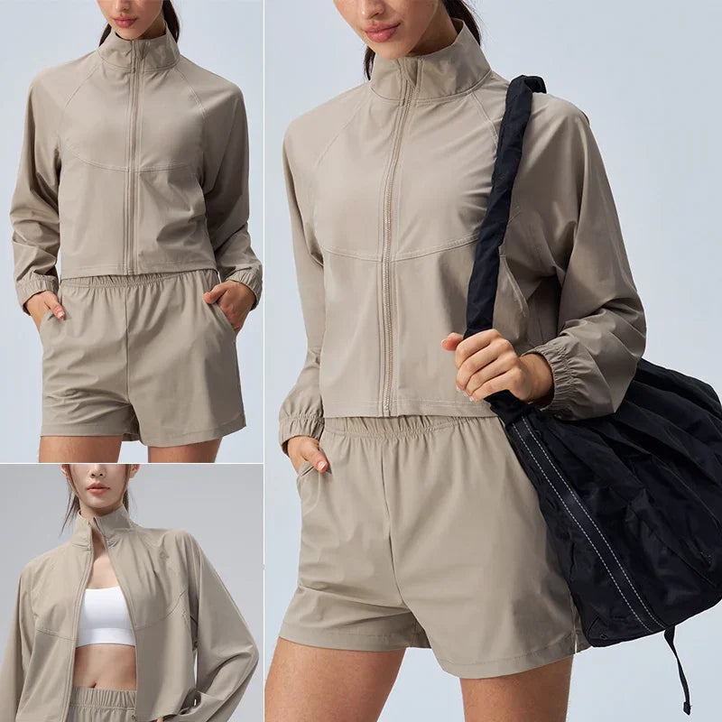Cropped Workout Jacket