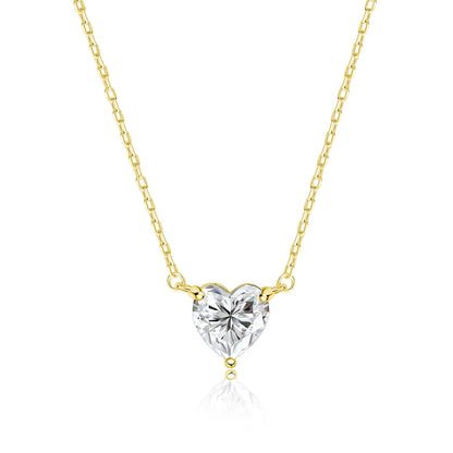 Heart Cut Moissanite Necklace