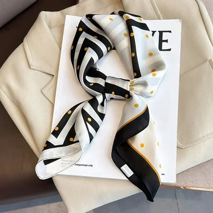 Luxury Print Silk Square Scarf