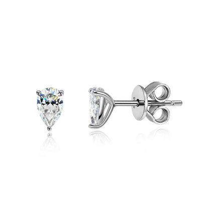 Pear Cut Moissanite Earrings