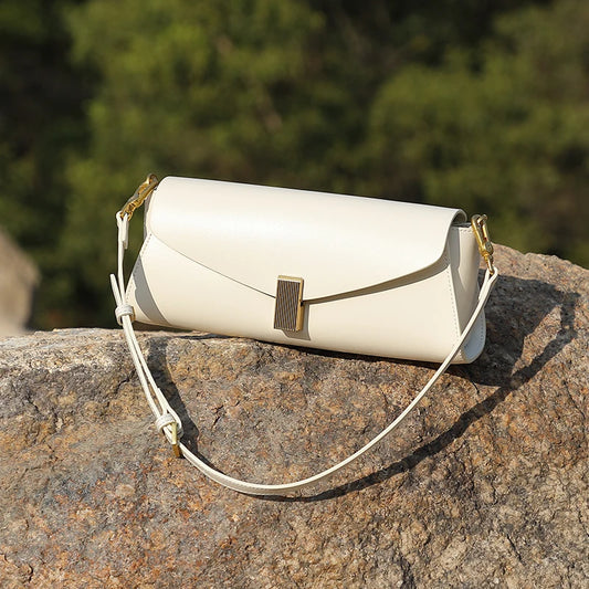 Square Leather Shoulder Bag