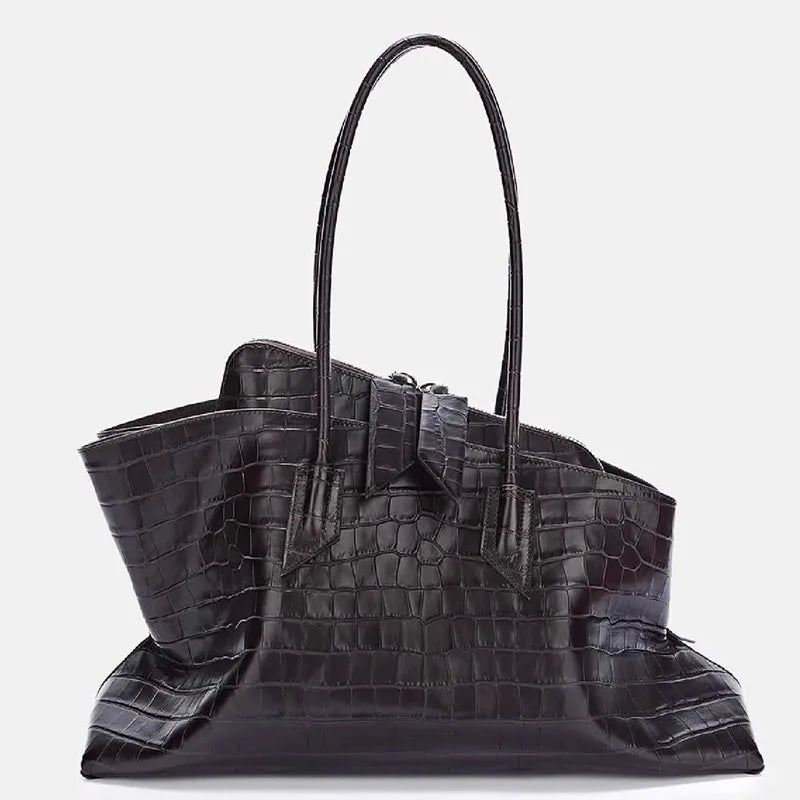 Retro Crocodile Pattern Tote Bag