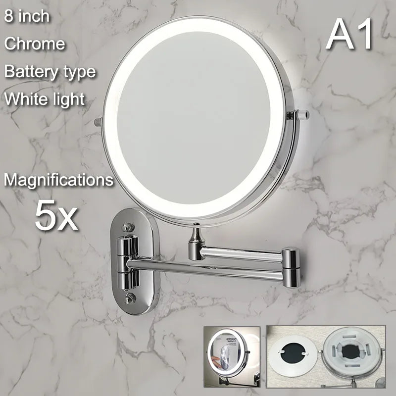 Wall Mounted Lighted Makeup Mirror