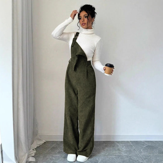 Corduroy Overalls Set