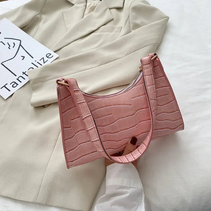 Retro Alligator Shoulder Bag