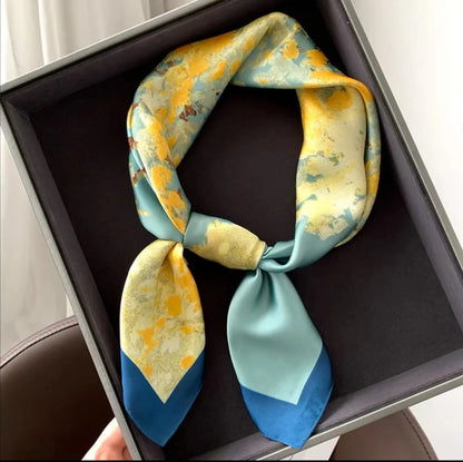 High-End Small Silk Scarf