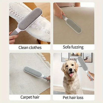 Double-sided pet hair remover