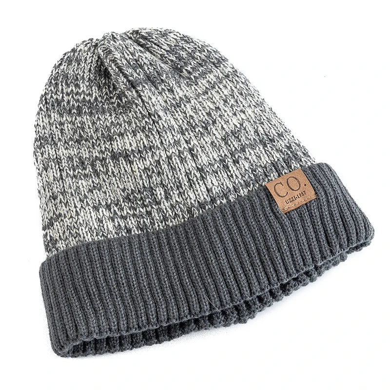 Two-Tone Fur Lined Winter Beanie