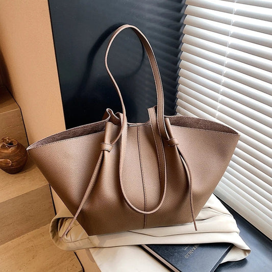 PU Leather 2-in-1 Shoulder Tote