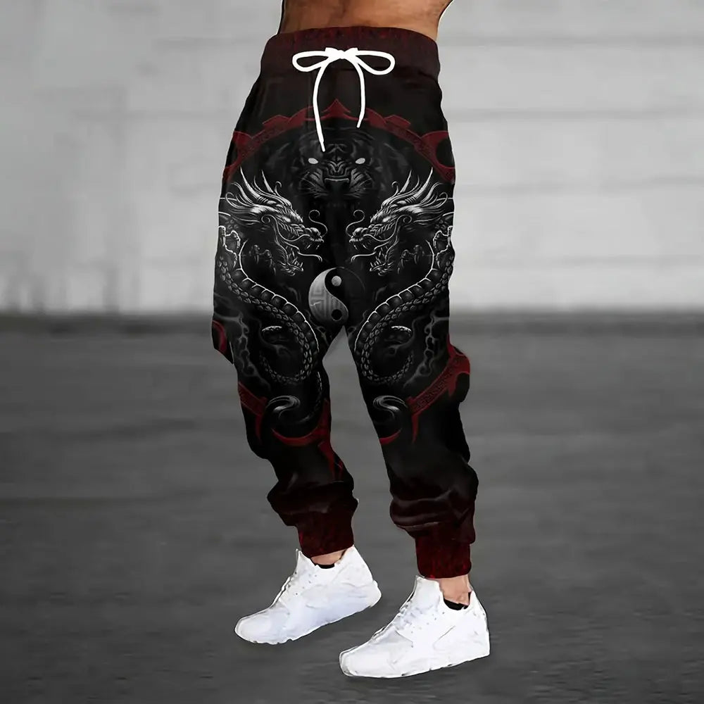 Lion print sweatpants