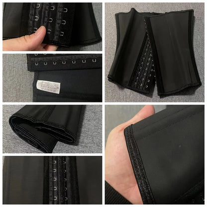 9-Steel-Bone Underbust Latex Waist Trainer