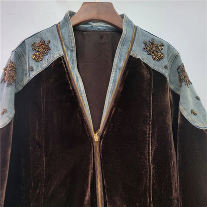 Patchwork Velvet Jacket