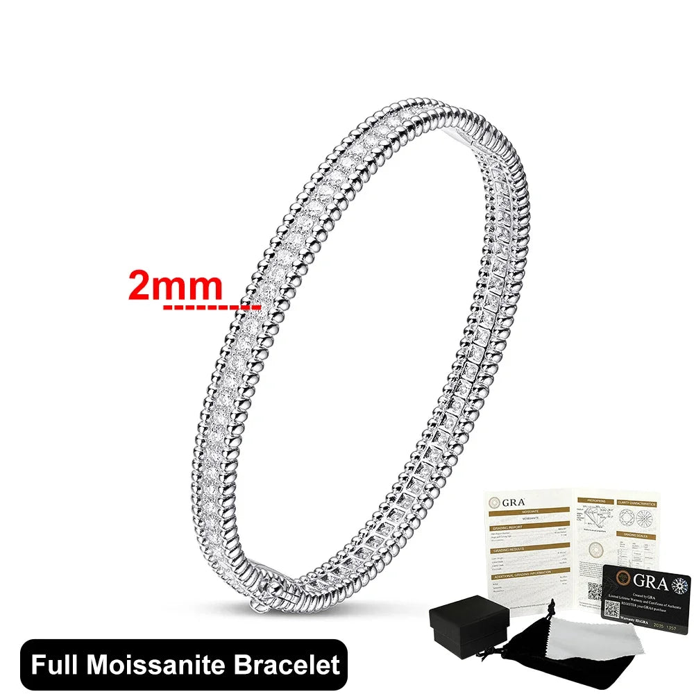 2mm Full Moissanite Bracelets