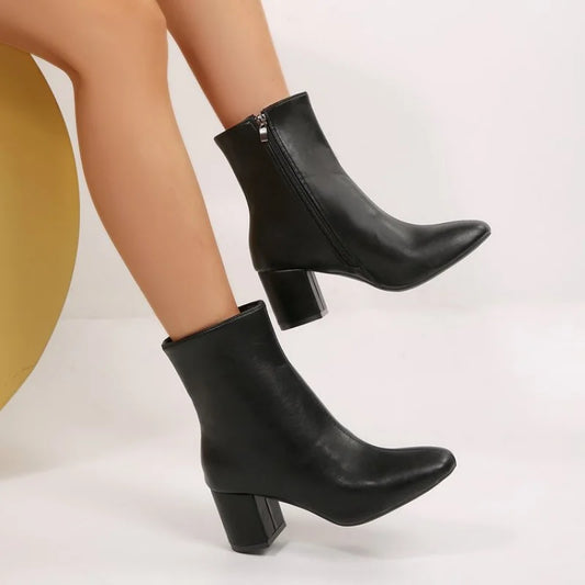 Chunky Heel Boots