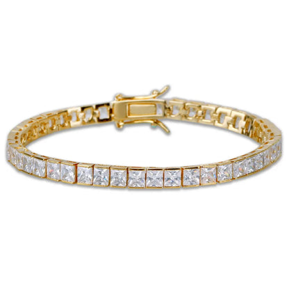 Handmade 4mm Square Diamond Bracelet