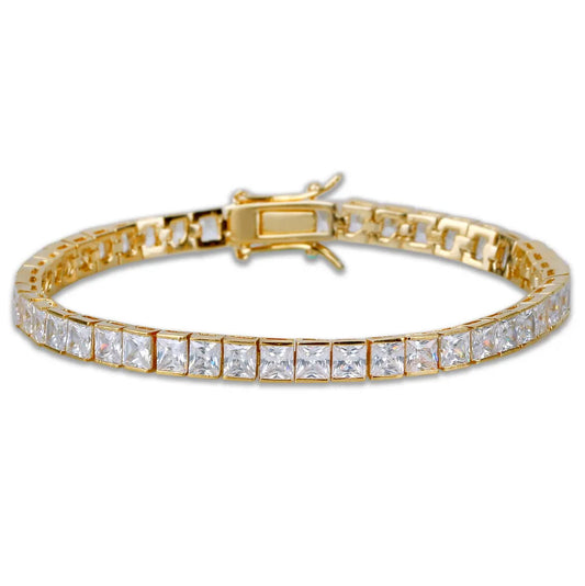 Handmade 4mm Square Diamond Bracelet