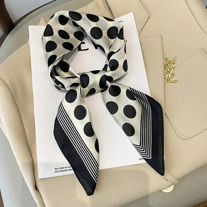 Luxury Print Silk Square Scarf