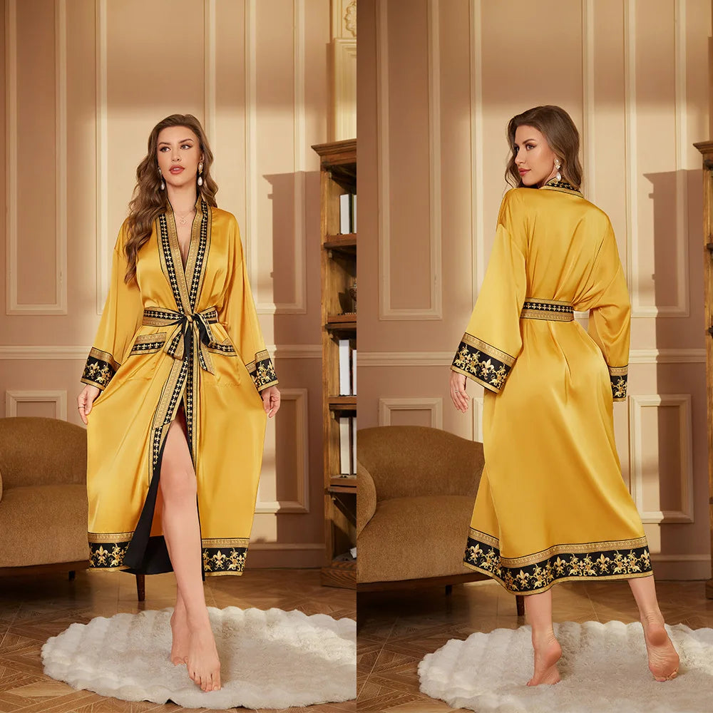 Autumn Baroque Style Couple Robe