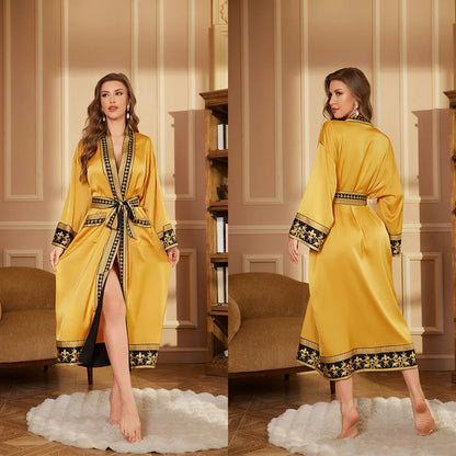 Autumn Baroque Style Couple Robe
