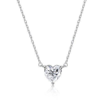 Heart Cut Moissanite Necklace