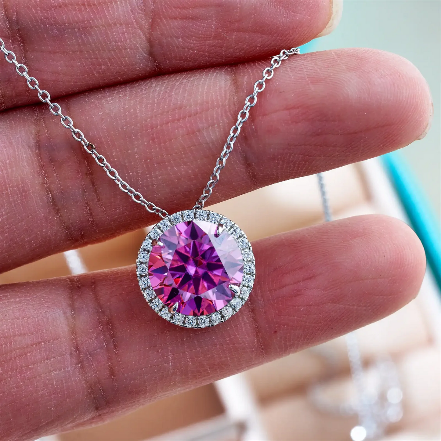 5 Carat Moissanite Necklace