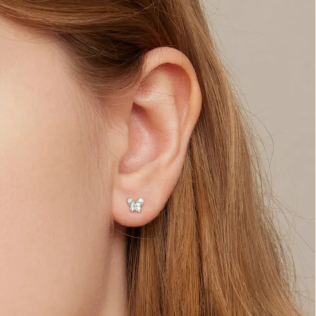 Butterfly Star Stud Earrings