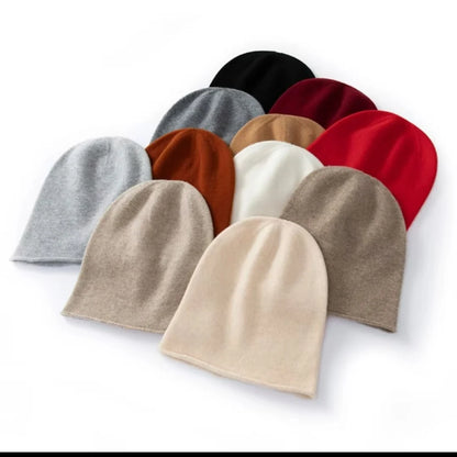 Women’s Knitted Mink Cashmere Hat