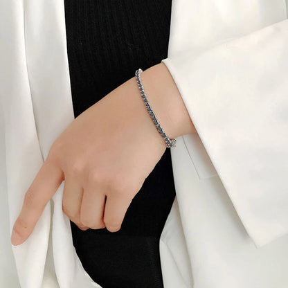 Black Moissanite Tennis Bracelet