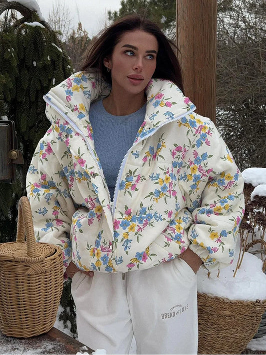 Floral Puffer Jacket