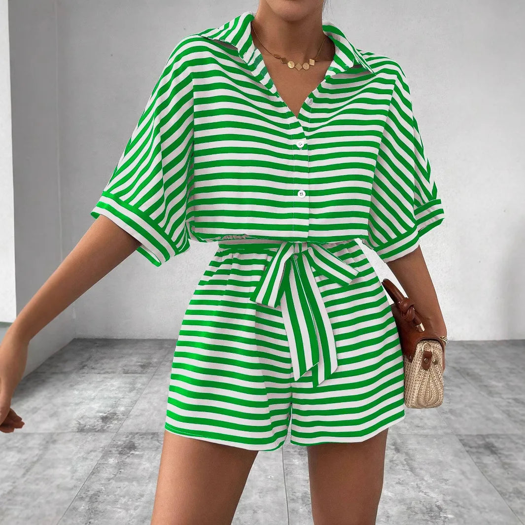 Striped Two-Piece Set