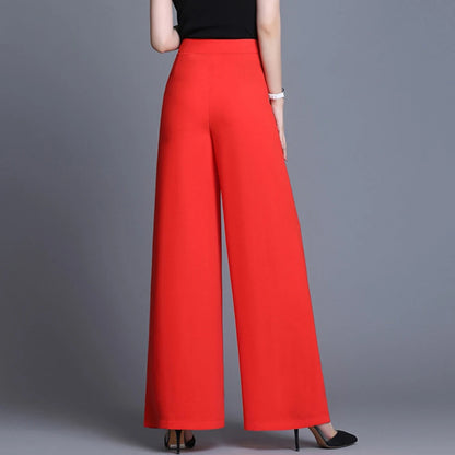 Wide Leg Chiffon Pants