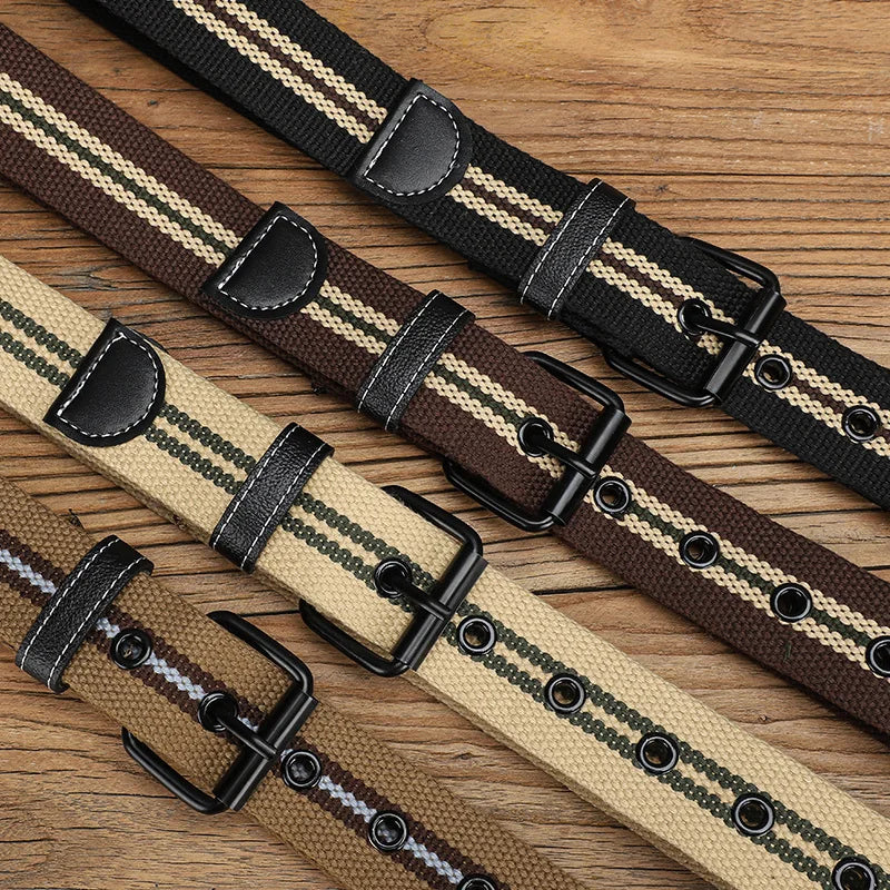 Extended canvas belt